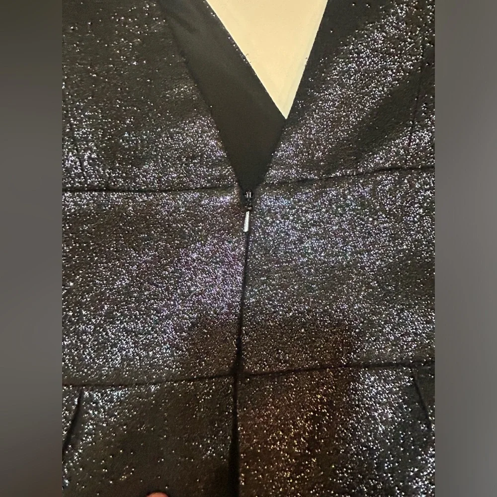 Cynthia Rowley Dree Jumpsuit in Metallic Charcoal - Size 6 - Picture 12 of 13